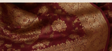 Semi-Banarasi Silk — Brick Red